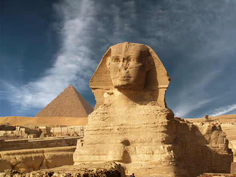 Sphinx at the Pyramids